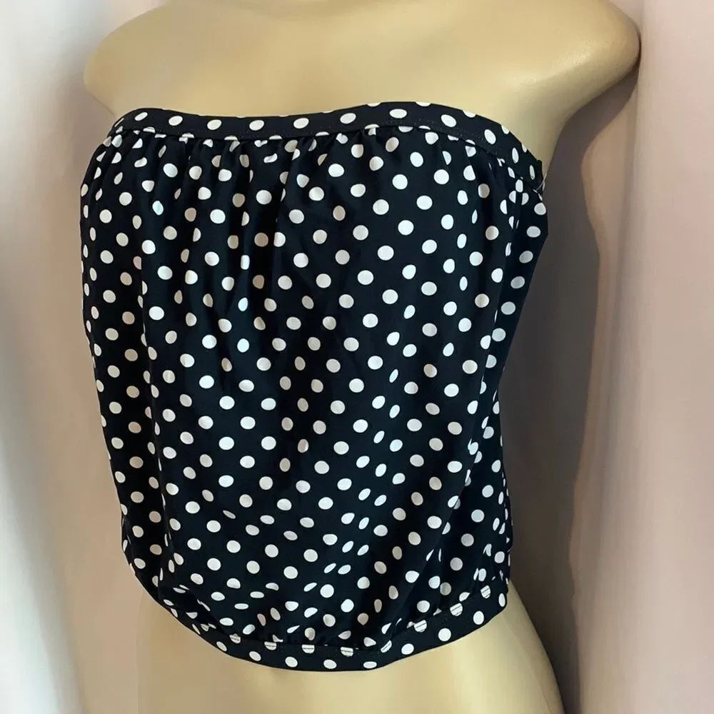 SwimsuitΒ SwimwearβBandeauβTankiniβSwim-topβXSβBlack